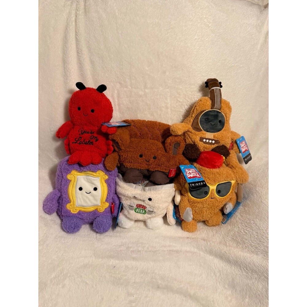 BumBumz Friends TV Show Plush Stuffed Toy Set of 6 New Collectible
